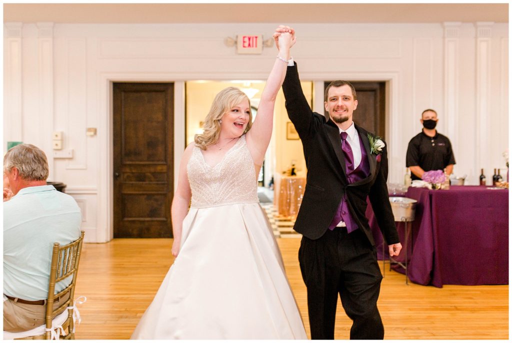 Bride and Groom gets married at the Charleston women's club