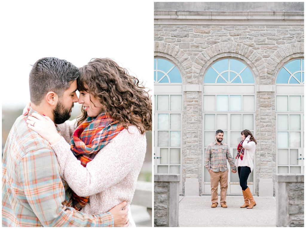 Fall 2020 Engagement photos at Ault Park in Cincinnati, Ohio