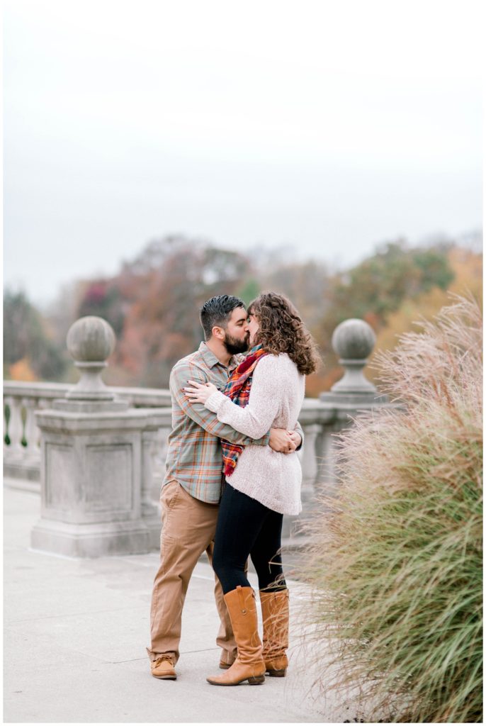 Fall 2020 Engagement photos at Ault Park in Cincinnati, Ohio